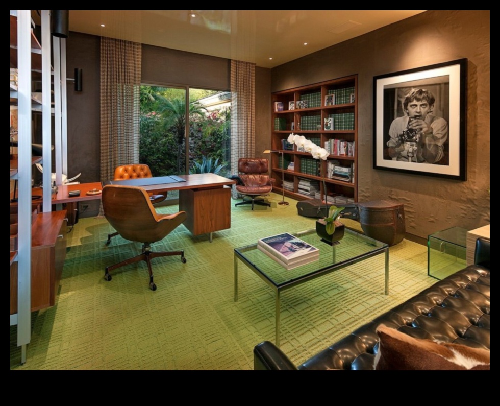 كيفية تصميم مكتب حديث في منتصف القرن بأفكار ديكور لمساحة عمل أنيقة؟